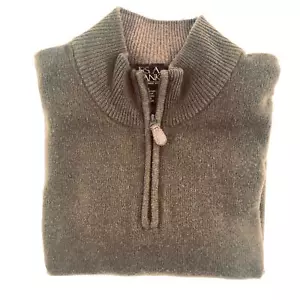 Para Hombre Jos A Bank Marrón 1/4 Cremallera Simulado Suéter Hecho con Corderos Lana Talla L Usado en Excelente Condición - Imagen 1 de 10
