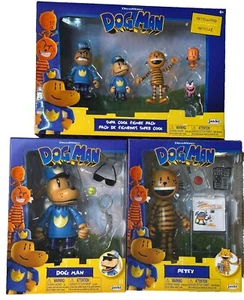 Figuras de 5 pulgadas Dog Man y Petey de la película Dog Man con Supa Cool paquete de 5 - Imagen 1 de 16