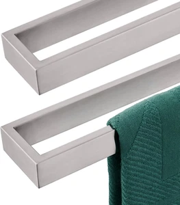Towel Bars Brushed Nickel Bath Towel Hanger Holder 20-Inch Kitchen Rack Stainles - Picture 1 of 12