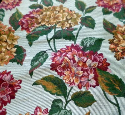 ROBERT ALLEN Designer FLORAL BROCADE FABRIC Sample 26" x 26" Crafts Pillow - Image 1 of 2
