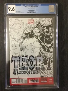 Thor God Of Thunder #1 Variant 1/150 Quesada CGC 9.6 - Picture 1 of 2