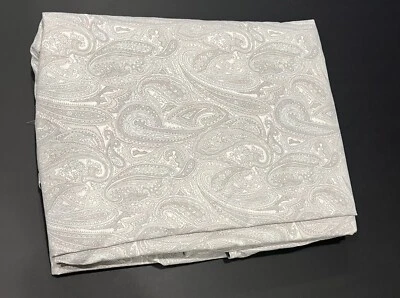 Ralph Lauren Flat Sheet Queen Paisley Gray 100% Cotton - Image 1 of 4
