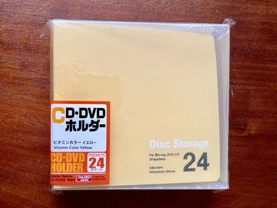 DVD CD DISC Holder  Storage Case Folder Wallet 24 Pockets - Image 1 of 4