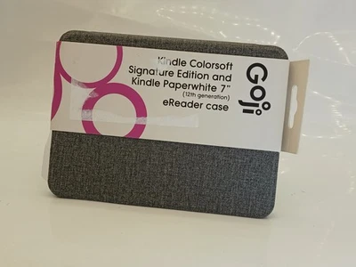 Genuine Original GOJI 6.8" Kindle Paperwhite Folio Case - Grey NEW - Image 1 of 2