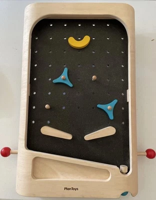 PlanToys Wooden Pinball Game Board – Incomplete Missing Parts – Montessori Toy - Image 1 of 2