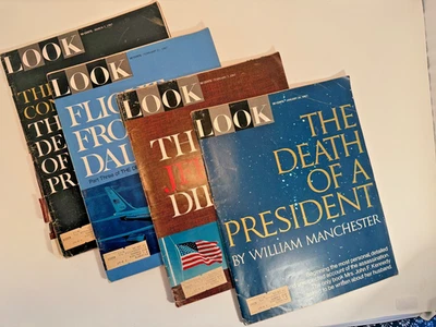 Vintage 1967 LOOK Magazine – Lot of 4 – The Death Of A President – JFK Foto 1 de 4