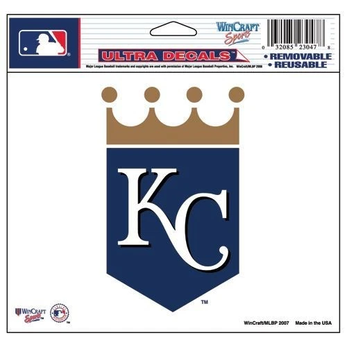 Kansas City Royals Decal 5x6 Ultra Color - Image 1 of 1