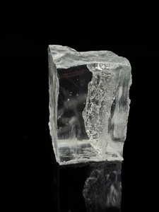 Halite crystal, salt crystal, transparent sample 91 g. - Bakhmut field, Ukraine - Picture 1 of 8