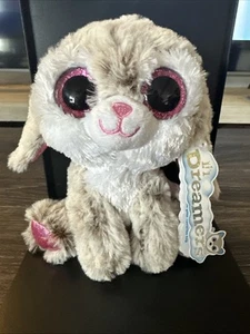 Lil Dreamer Peluche Conejito 6 Pulgadas Conejo Esponjoso Peludo Gris Rosa Con Etiqueta - Imagen 1 de 6