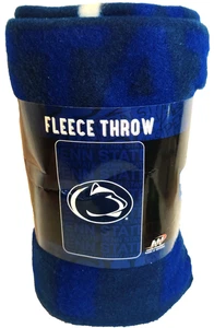 Penn State Nittany Lions Fleece Throw Blanket 40 x 60 Soft, 100% Polyester -NEW - Picture 1 of 10