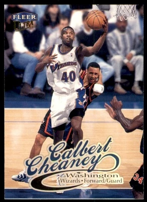 1998-99 Fleer Ultra Calbert Cheaney Washington Wizards #43 - Image 1 of 2