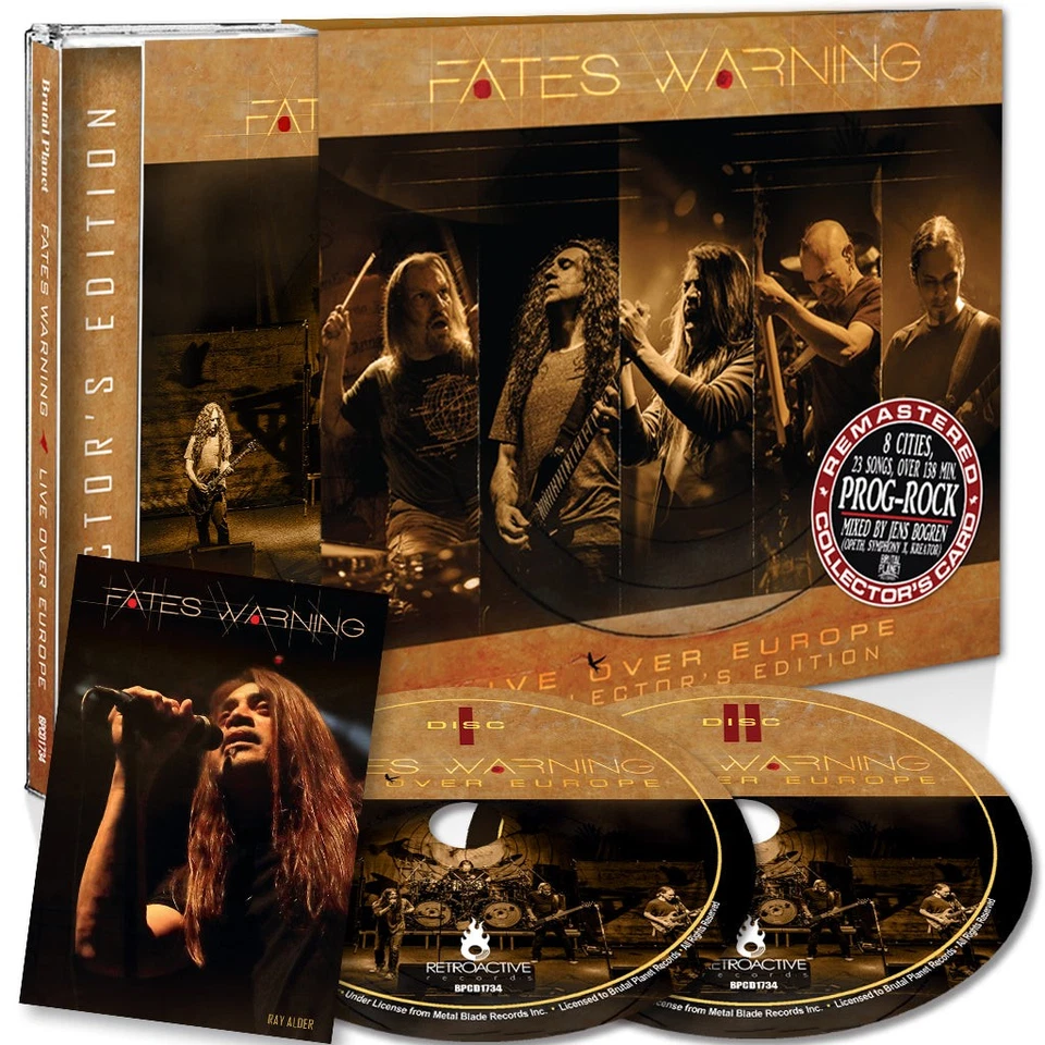 Fates Warning-Live Over Europe (Collector's Edition + Card 2-CD Set) Remastered - Image 1 of 1