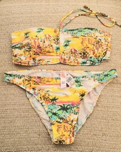 Very Pretty Seaside/Beach Themed Halterneck Bikini Size 16 - Picture 1 of 7