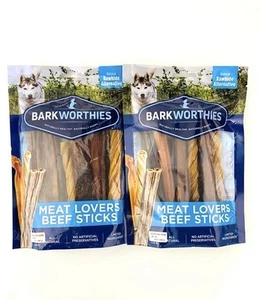 Barkworthies Beef Meat Lovers Assorted Dog Sticks 2 packs Bundle  Exp 02/2026 - Picture 1 of 8