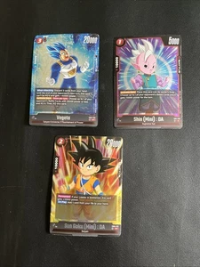 DRAGON BALL SUPER FUSION WORLD: Vegeta FB03-020 + Son Goku Mini DA +Shin Mini DA - Picture 1 of 1