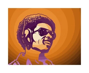 Stevie Wonder Pop Art Signiert Ltd. Ed. Giclée Fine Art Print von John Lathrop - Bild 1 von 3