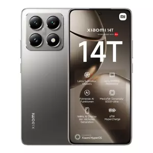 XIAOMI 14T 5G 12GB RAM 256GB DUAL SIM TITAN GRAY 6,67' 50MP' ITALIA NO BRAND - Foto 1 di 5