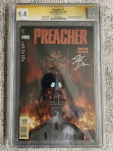 PREACHER #1 CGC 9.4 SS signiert Steve Dillon 1. App Jesse Tulip Cassidy Saint - Bild 1 von 4