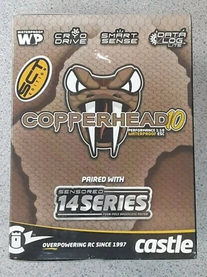 Combo Sensorizado Castle Creations Copperhead 10 1/10 con 1412 3200Kv 010016609 ¡Nuevo!! Foto 1 de 4