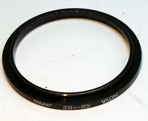 Hoya 58mm to 62mm  lens ring  step up adapter threaded  for lens  filter