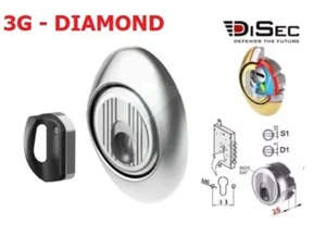 DISEC 3GD2ST DEFENDER MAGNETICO MAG 3G DIAMOND INOX SATINATO 3 CHIAVI - Foto 1 di 4