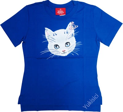 Camiseta Vivienne Westwood Etiqueta Roja Top Gatito Rayas Orbe Negra JP Talla 2/M Nueva con Etiquetas Foto 1 de 4