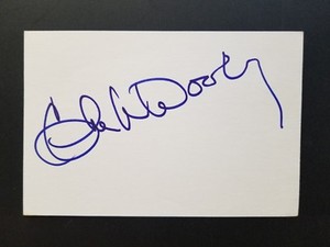Chuck Woolery Love Connection Gameshow Host Signed 4x6 Index Card