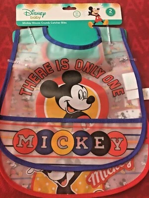 BABEROS DISNEY BABY MICKEY MOUSE MIMB CATCHER (PAQUETE DE 2.BPA - GRATIS Foto 1 de 4