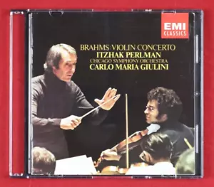 ITZHAK PERLMAN "Brahms: Violin Concerto" (CD, 1986, EMI Classics) - Picture 1 of 3