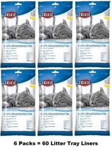 6 PACKS OF TRIXIE LARGE LITTER TRAY LINERS BAGS FOR TRAYS UP TO 46 X 50 CM 4044 - Picture 1 of 3