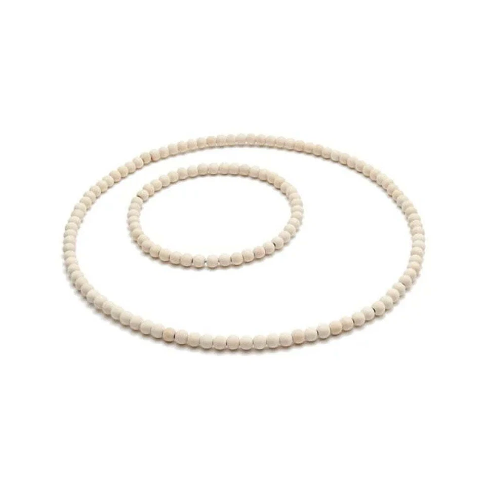 Anello in legno con perle varie misure - Immagine 1 di 1