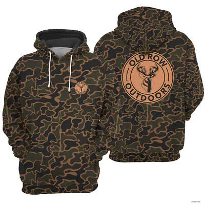 SUDADERA CON CAPUCHA 3D CAMUFLADA CÍRCULO CIERVO EXTERIOR FILA VIEJA OOLD ROW.W para hombre S/5XL Foto 1 de 4