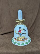 Christmas Collectible Ceramic Bell with Toys & Gifts 6 inch x 4 inch