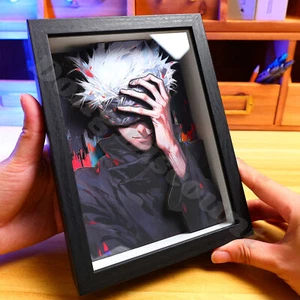 Jujutsu Kaisen Satoru Gojo 3D Estereografía Decoración Juegos con disfraces Mascota Pintura Hecha a Mano - Imagen 1 de 4