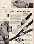 Seth Thomas Watches "The Rotor" New Motion-Wind 1953 Vintage Print Ad-C-2.1