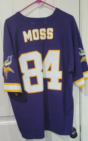 Vtg Minnesota Vikings NFL Football Randy Moss 84 Jersey Mens XL Logo Athletic Cover