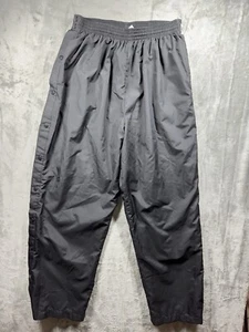 Vintage Augusta Sportswear gefütterte Windbreaker Hose L schwarz Druckknöpfe Seiten seltener Fund - Bild 1 von 7