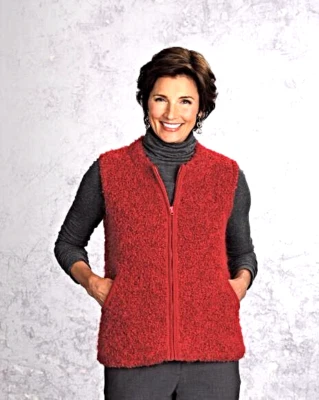 Tey-Art Alpaca Vest in Rosewood Hand made Peru Zipper Small or Med NWT PB54 - Image 1 of 2