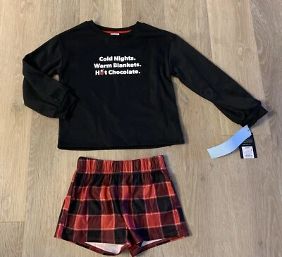 (NWT) Art Class Girl’s Size 6/7 Buffalo Plaid 2Pc Shorts Pajama Set - Image 1 of 4