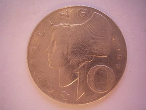 10 Schilling Silber Österreich 1957 2. Republik Austria sehr schön - Bild 1 von 2