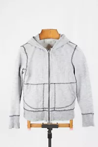 Sudadera con Capucha WINGS+HORNS 1x1 Slub Polar Azul Jaspeado Algodón, Talla S - Imagen 1 de 16