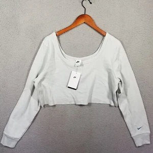 Women's XXL Nike Sportswear Everyday Modern Long-Sleeve Crop Top Sexy NWT $50 - Picture 1 of 11