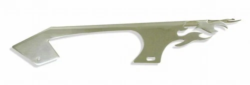 2006-2023 Kawasaki ZX14R Polished Yana Shiki Chain Guard with Flames - Image 1 of 1