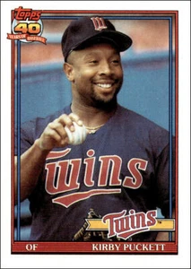 1991 Topps #300 Kirby Puckett  - Picture 1 of 2