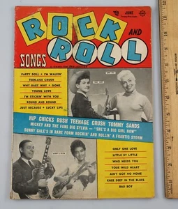 Vintage 1957 Rock And Roll Songs Magazine Carl Perkins Tab Hunter Tommy Sands - Imagen 1 de 8