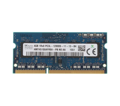 For SK Hynix 4GB 1RX8 DDR3L 1600MHz PC3L-12800S SODIMM Laptop RAM 1.35V @6H - Image 1 of 4