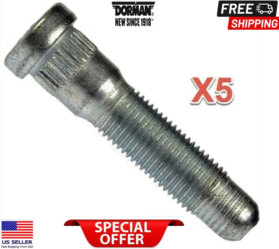 Сменные передние или задние зажимные шпильки для 5 колес GMC от оригинального производителя No 610428 Dorman - Изображение 1 из 3