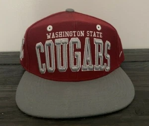 Washington State University Cougar Authentic Zephyr Embroidered Crimson Snapback - Picture 1 of 6