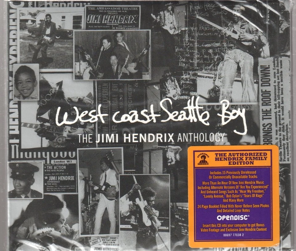 Jimi Hendrix West Coast Seattle Boy: the Jimi Hendrix Anthology CD Europe - Image 1 of 2