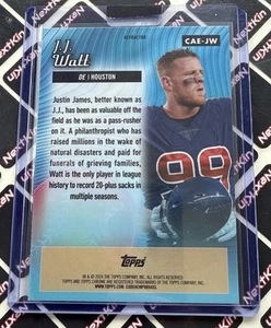 2024 Topps Chrome All Etch Refractor #CAEJW J.J. Watt Texans - Foto 1 di 1